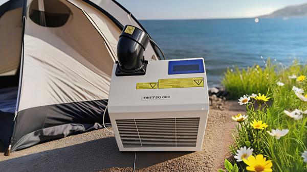 Unidad de aire acondicionado con termostato ajustable