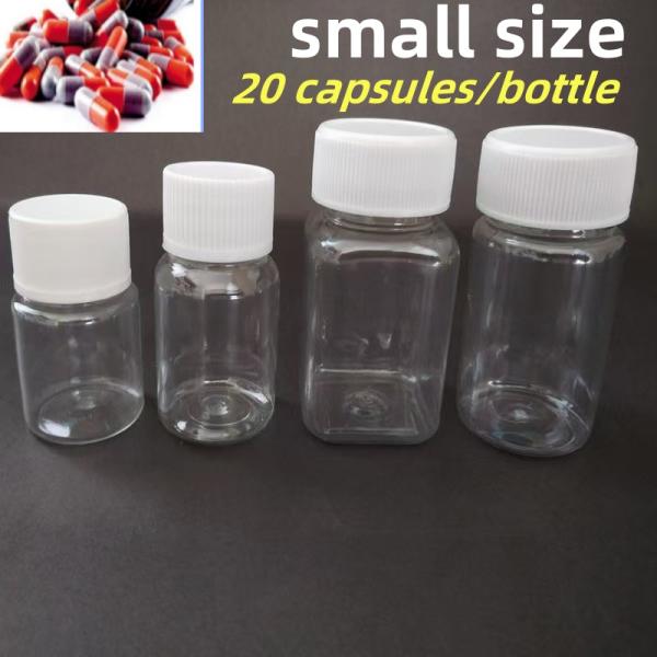 30ml PET Clear Tablet Capsule Pharmaceutical Plastic Packaging Plastic Capsule Bottle With Cap