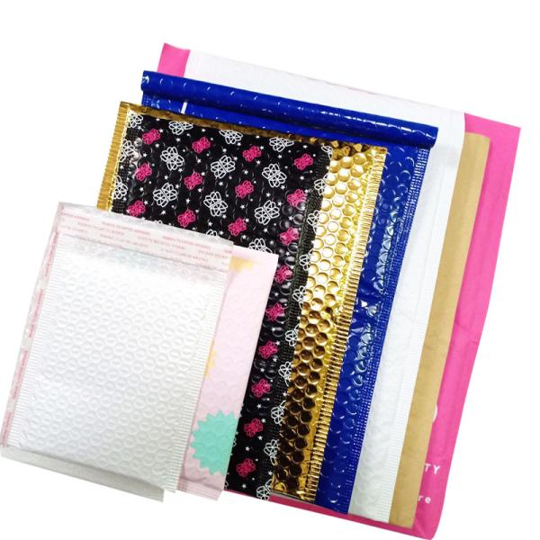 Biodegradable Poly Bubble Mailer Bag With Logo Recycled Waterproof