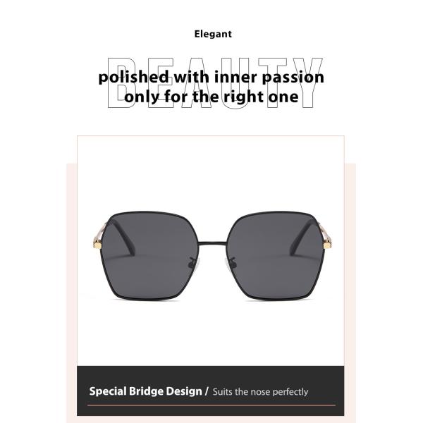 Рамка металла стекел женщин OEM квадратная, защитный солнцезащитный крем солнечных очков UV400