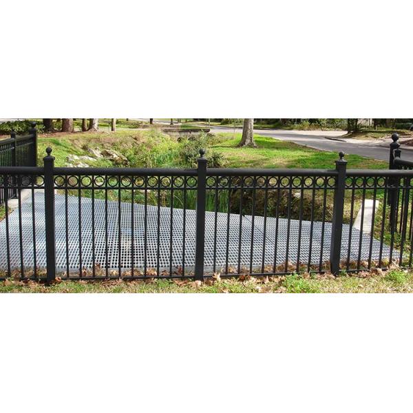 Decorative welded steel picket fence,beautiful-garden fence Steel Tubular Fence ,Garrison Fence for sale