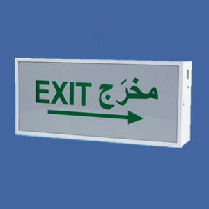 Steel case and Acrylic panel in 8W fluorescent tube for Emergency Exit Sign light