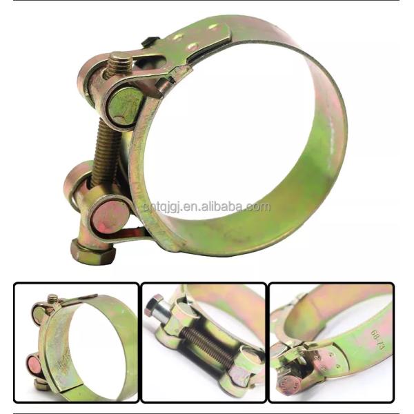 ODM Heavy Duty Clamp Manufacture Exhaust Hollow T Bolt European Clamp Carbon Steel Pipe Clamps Metric Measurement System