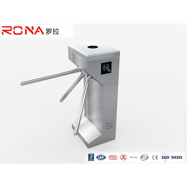 Stainless Steel 304 Tripod Turnstile Gate Standing Type For Bus Station