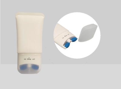 Cleansing Soft Custom Cosmetic Tubes D55mm Massage Roller Head Plastic Flat