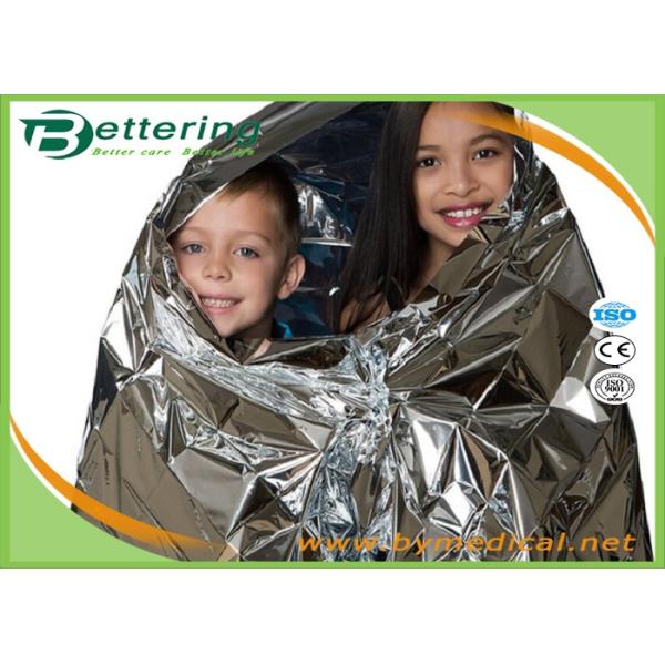 Outdoor Emergency Survival Rescue Blanket , Silver First Aid Foil Blanket