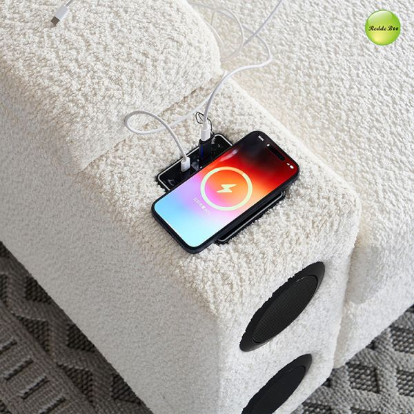 Modern L - Shaped Sofa with USB Ports:  Spacious, Perfect for Charging & Elevating Home Decor