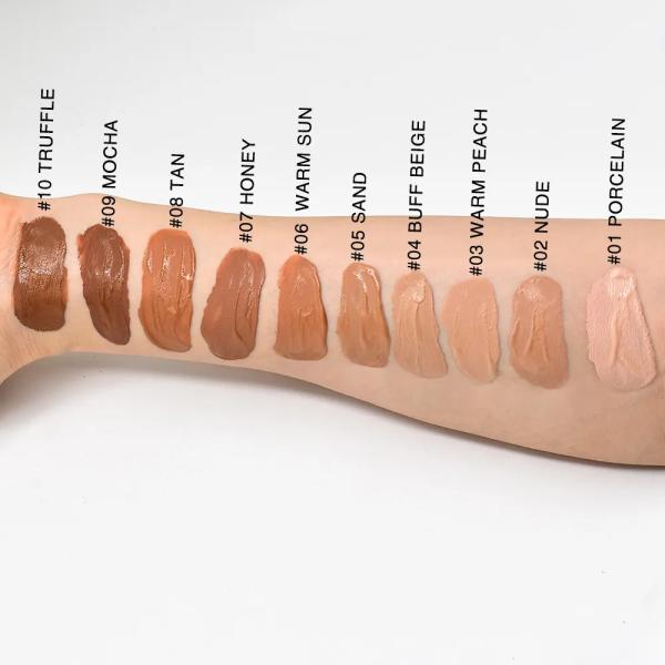OEM Long Lasting Vegan Liquid Foundation Waterproof Face Matte SPF30 Makeup Concealer Foundation
