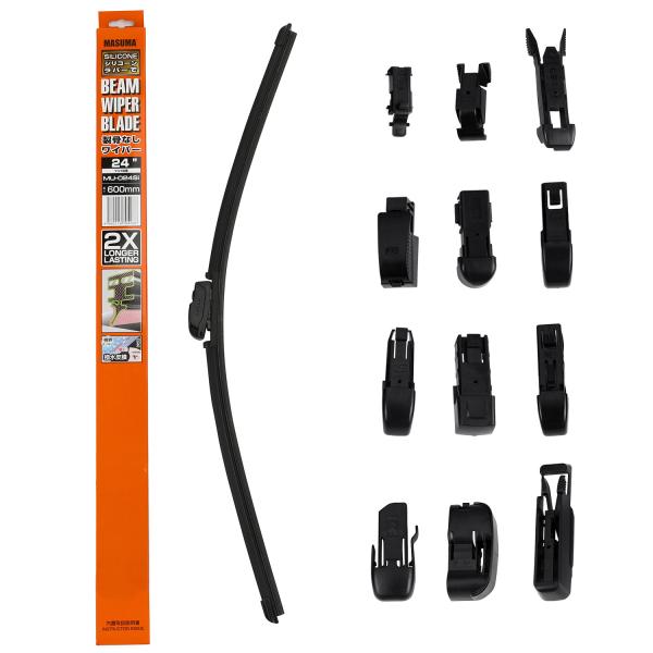Toyota Car Fitment MASUMA 24 pulgadas U gancho delantero limpiaparabrisas de goma