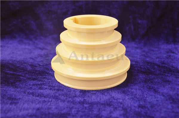 Yellow Custom Ceramic Parts Abrasion Resistant Zirconia Ceramic Components
