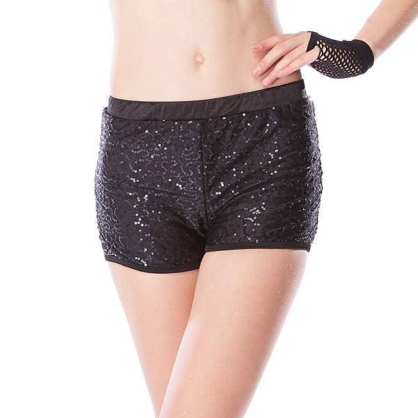 Metallic Edged Dance Wear Accessories Gym Sequin Dance Shorts For Sports Performance