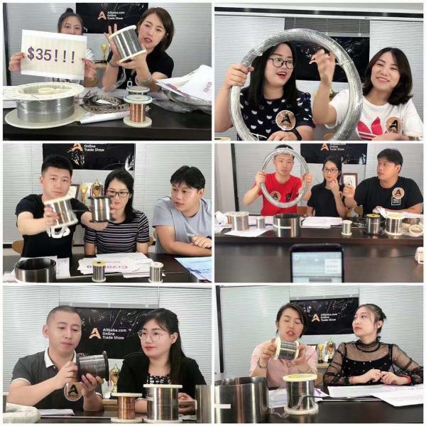 La termal de Ni95al5 Tafa 75B rocía el alambre 2,4 milímetros para la vacuometalización