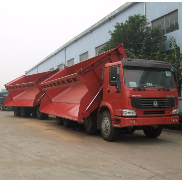 SINOTRUK HOWO 8x4 Dump Truck 35m3 Side Tipper with Trailer for Zambia