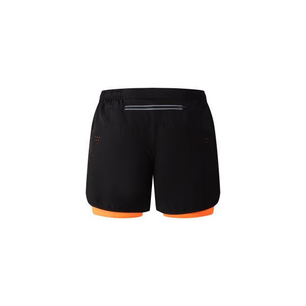 Men's 2 in 1 Running Shorts with Zipper Pocket for Active Wear