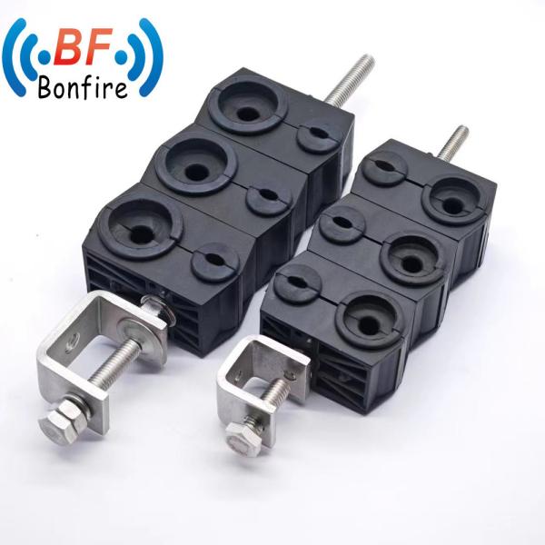 Combined Cable Clamp for Rru Fiber Optic Cable and DC Power Cable/Feeder Clamp Made