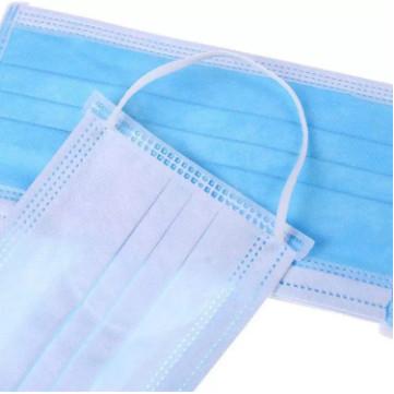 Personal Care 3 Ply Disposable Mask Blue Color Low Respiratory Resistance