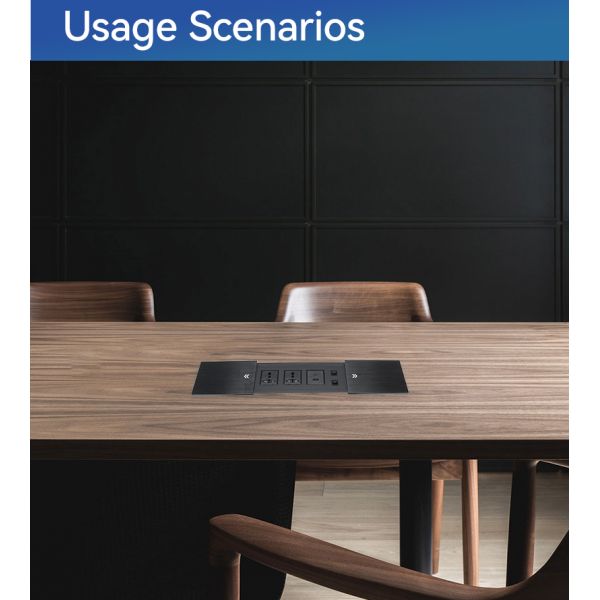 Multifunctional RJ45 Office Desk Power Outlet Plug Sockets For Conference Room
