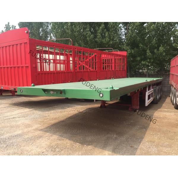 12.5 Meters 3 Axle 40 Ft Flatbed Container Trailer