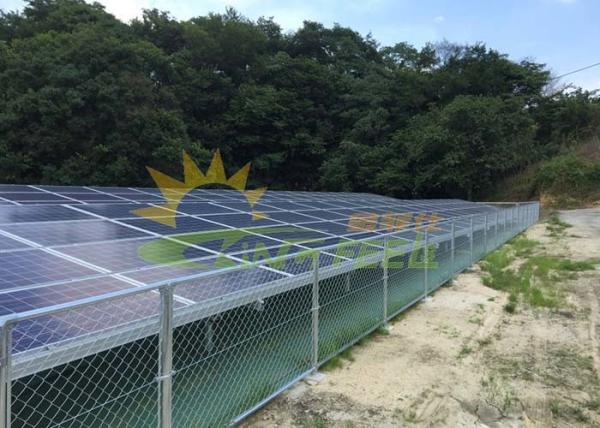 OEM Anodized Anticorrosive Solar Mounting Structure With Long Lifespan