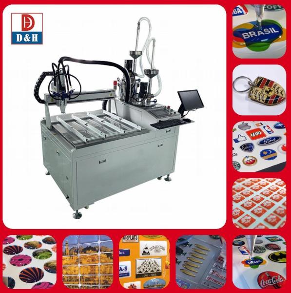 Advanced 3D Dome Label Dispensing Machine with Adjustable AB Ratio and Metering Pump