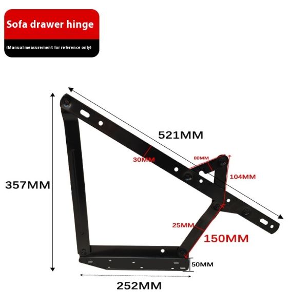 Wanjusheng Storage Lifting Bed Box Drawer Sofa Hinge Function Hardware Furniture Accessories Hidden Form Sofa Mechanism