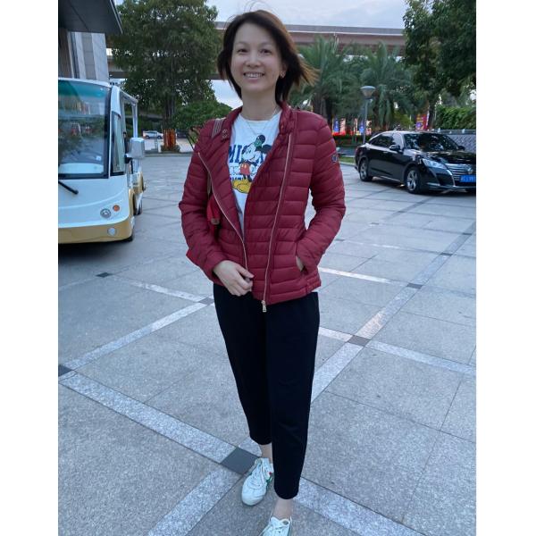 Ladies Casual 100% Nylon Windproof Thermal Jacket 5 Colors For Winter