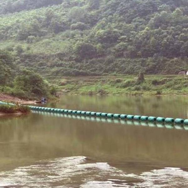 Barreiras flutuantes retangulares de HDPE para marcação de limites
