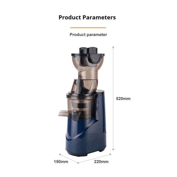 1000W Electric Juicer Machine 220V-240V 50HZ-60HZ Frequency With Button Control