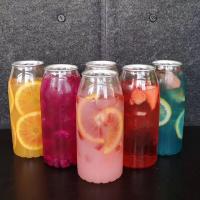 Les bouteilles en plastique claires de boisson mettent en boîte 650ml avec la machine de scellage avec Logo Customized