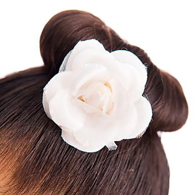 Pure White Polyester Flower Headpiece for Decoration Dance Wear Accessories