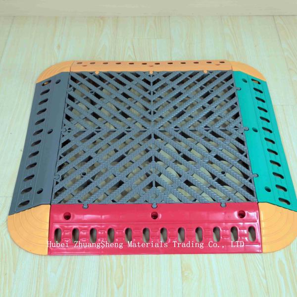 3.9mm Plastic Walkway Grating/ Plastic Permeable Floor / Outdoor Non Slip Plastic Flooring By Plastic Injection Molding