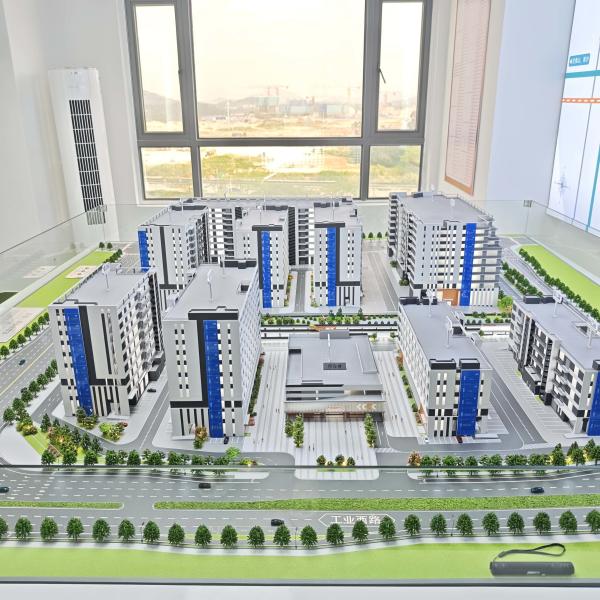 Industrial Park Model - High Precision Architectural Display for Industrial Zone Planning