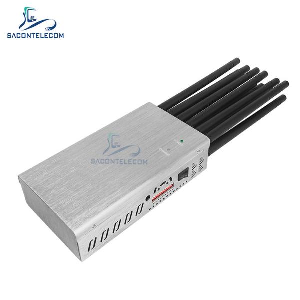 12 Channels 20W Power 2 Hours Battery Portable WiFi Jammer for Cell Phone GPS Signal Blocker