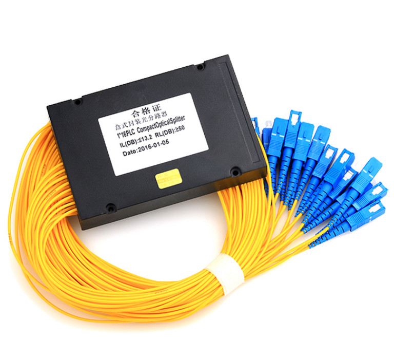 ABS 1*16 КЛАДУТ ПУТИ в коробку Splitter 1 ДО 128 PLC оптического волокна с соединителями SC/UPC