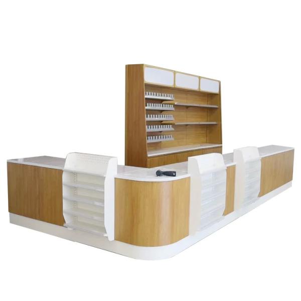 CE Certificate Supermarket Checkout Counter Customzied Size Layer