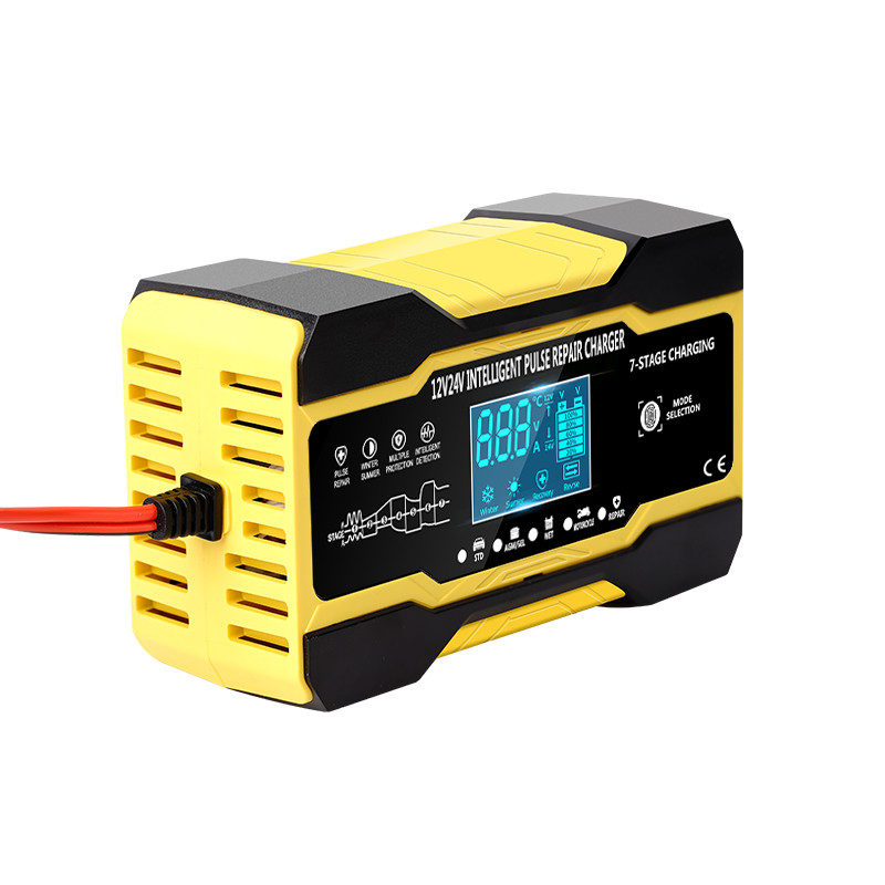заряжатель ремонта ИМПа ульс этапа 12V 24V 10A 7 умный с дисплеем СИД