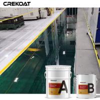 Anti resina de cola Epoxy concreta lustrosa estática da pintura do assoalho que pavimenta o desgaste - resistente