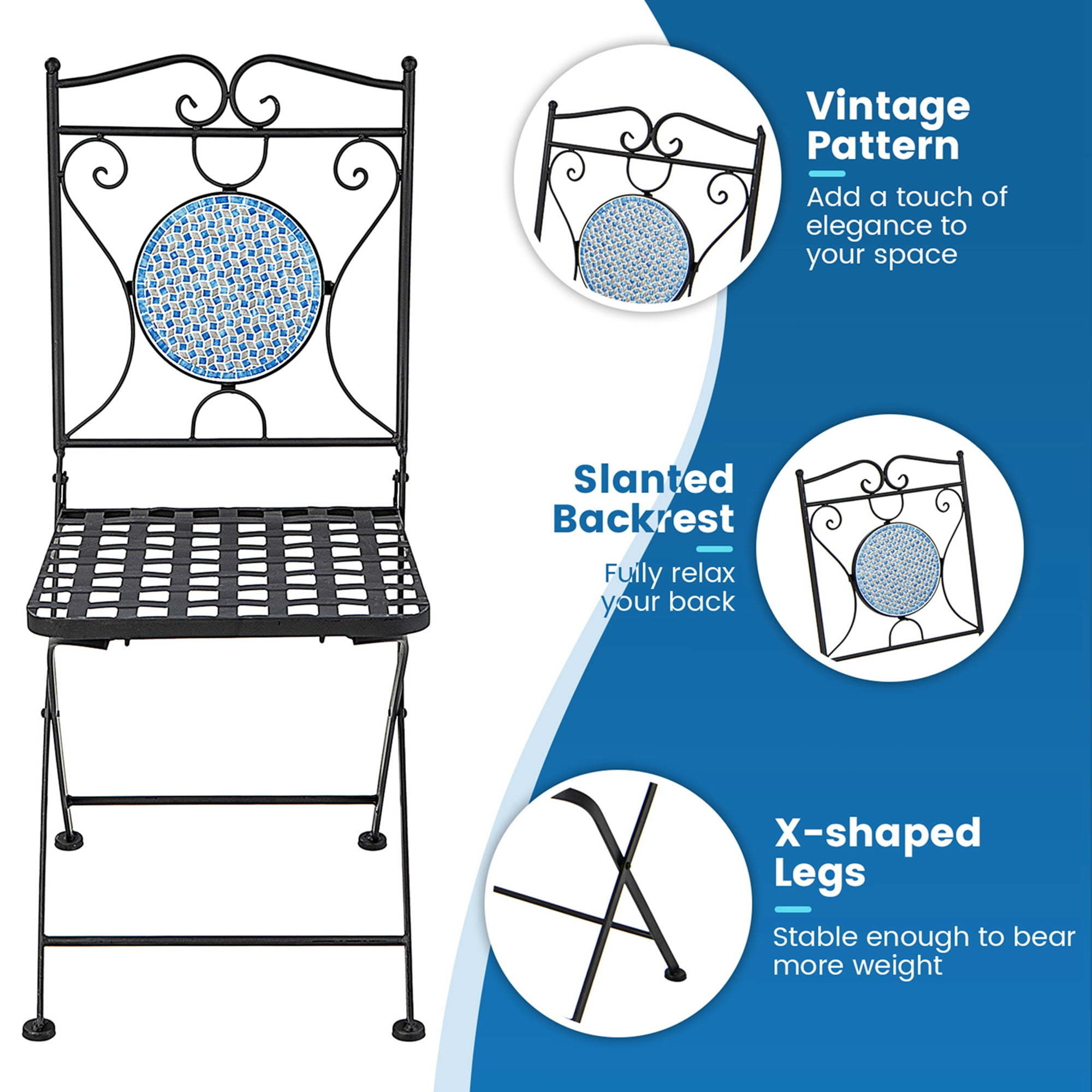 Upgrade Your Outdoor Decor with AJUNION All Weather Bistro Set Table Size Dia24 x H28