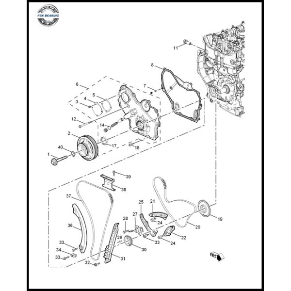 Premium Quality 12577385 13104978 Applicable To Opel 2.0 2.2 2.4 Engine Timing Chain