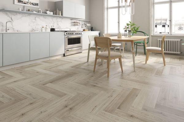Waterproof Herringbone Vinyl Flooring Planks 3.8mm Spc Floor Tiles