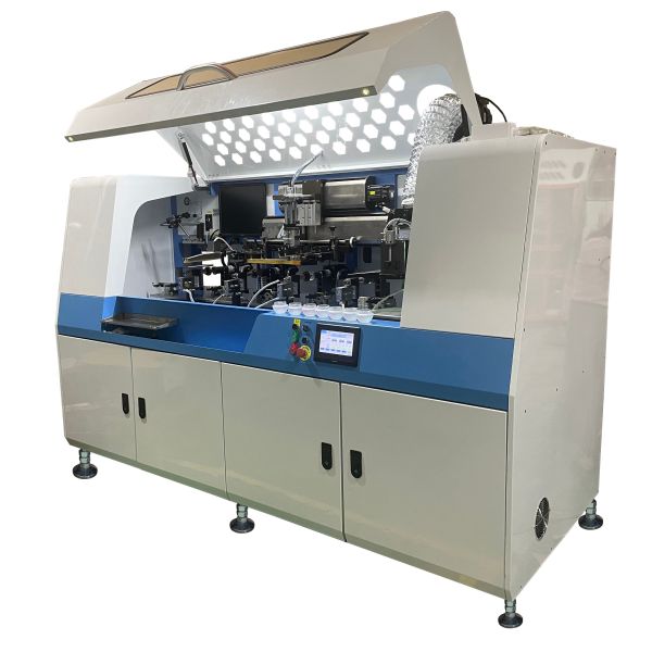 Five Station Fully Servo Screen Printer For Glass Plastic Bottle Printing