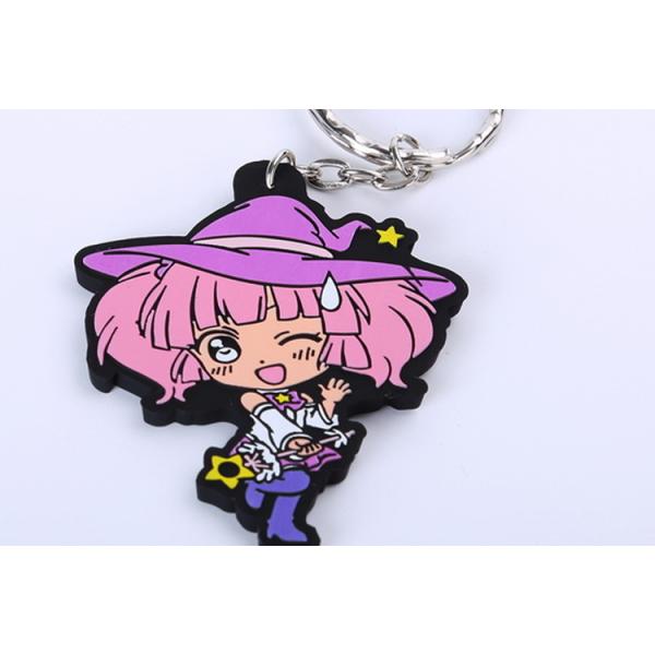 3D Soft Pvc Keychain Rubber Keyring Keychain Custom Key Chain PVC Rubber Keychain