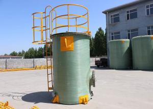 Chemistry Green Frp Storage Tank Easy Installation 3600mm*10130mm