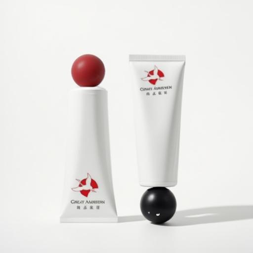 35mm Diameter Hand Cream Tubes 35ml - 110ml White Cosmetic Tube With Sphere Screw Caps