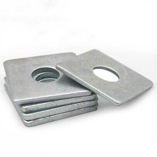 Nozes finas quadradas de zinco branco M5-M72 DIN 562