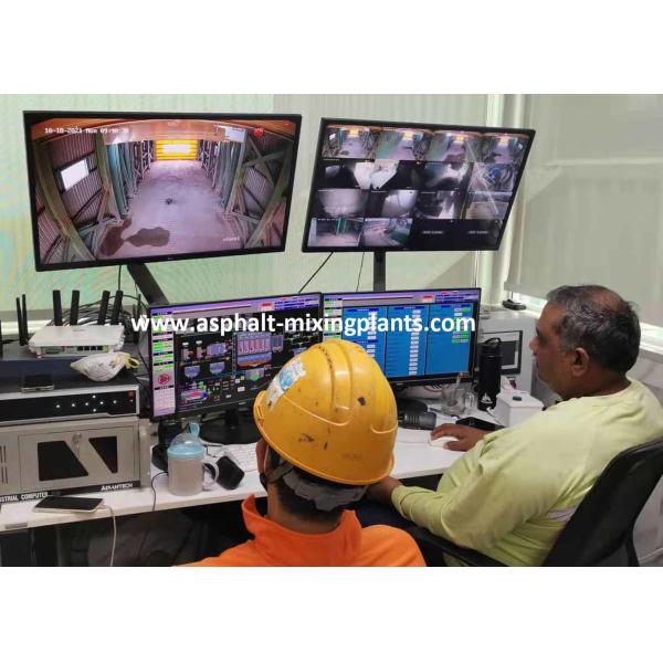 120t/H Automatic Asphalt Mixing Control System PLC Programmable