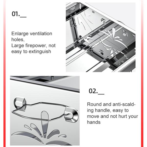 Гриль угля CE 73*33cm большой на открытом воздухе для 5 к многодетной семье 15 человек