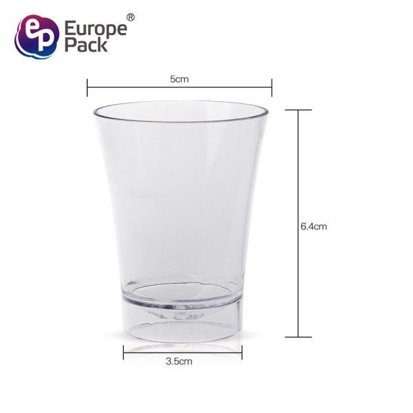 Wholesale clear disposable plastic water yogurt packaging cups with multi use