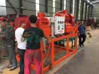 Centrifugador horizontal bifásico do filtro para a separação líquida contínua