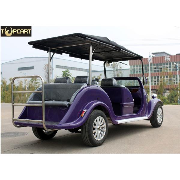 High Performance Classic Golf Cart 4 Passenger Electric Buggy Car With Purple Color